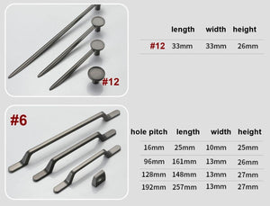 Alloy Geometric Cabinet Pulls & Knobs - Modern Furniture Hardware - #2 - 160mm / 1pc