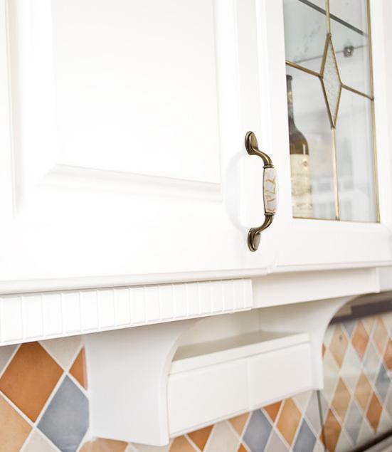 Classic Antique Bronze Metal Cabinet Drawer Handles Marble Ceramic Knobs And Pulls Vintage Style For Kitchen Furniture Wardrobe Dresser