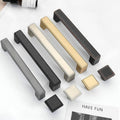 Alloy Geometric Cabinet Pulls & Knobs - Black Finish for Cabinets - Square Black / 1pc