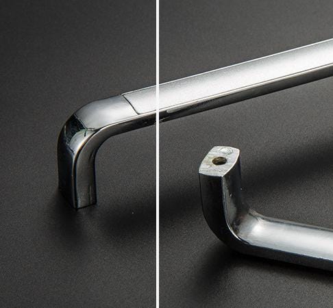 Modern Minimalist Chrome Metal Cabinet Handles Art Deco Drawer Pulls Black White Knobs Luxury Furniture Hardware Kitchen Bathroom Wardrobe