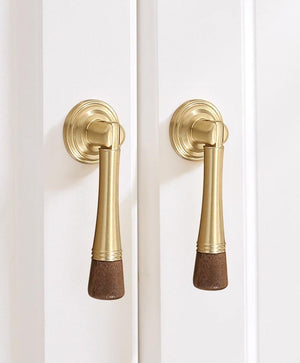 Solid Brass Wood Cabinet Pulls & Knobs - Bronze Finish for Cabinets - #6 T-Shape Bronze / 1pc
