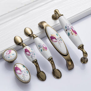 Ceramic Cabinet Pulls & Knobs - Antique Bronze Finish for Cabinets - #1 / 1pc