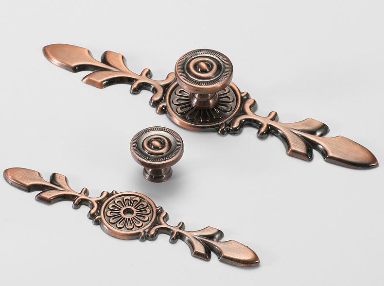 Antique Metal Cabinet Handles Vintage Drawer Pulls Art Deco Furniture Knobs Classic Wardrobe Handles Decorative Kitchen Door Hardware