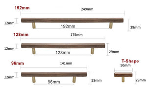 Wood Cabinet Pulls & Knobs - Minimalist Hardware for DIY Projects - 96mm Ash / 1pc