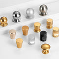 Modern Minimalist Metal Cabinet Knobs Scandinavian Drawer Pulls High Tech Handles Wardrobe Kitchen Dresser Closet Furniture Hardware