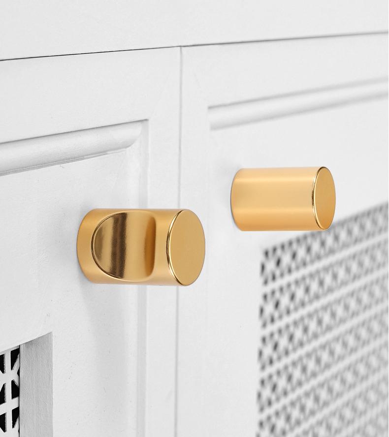 Modern Minimalist Metal Cabinet Knobs Scandinavian Drawer Pulls High Tech Handles Wardrobe Kitchen Dresser Closet Furniture Hardware