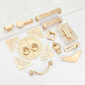 Alloy Round Cabinet Ring Pulls - Matte Gold Finish for Wardrobes - #1 / 1pc
