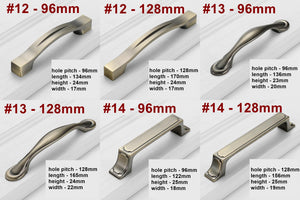 Alloy Neoclassical Cabinet Pulls & Knobs - Antique Bronze Finish - #5 / 1pc