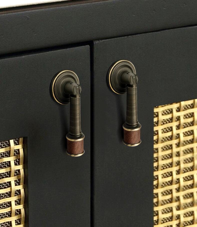 Antique Vintage Solid Brass Cabinet Knobs Classic Bronze Finish Drawers Cupboards Kitchen Furniture Wardrobe Doors Traditional Design