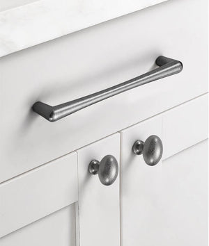 Alloy Vintage Cabinet Pulls & Knobs - Silver Finish for Wardrobes - #3 Ant.Silver 128mm / 1pc