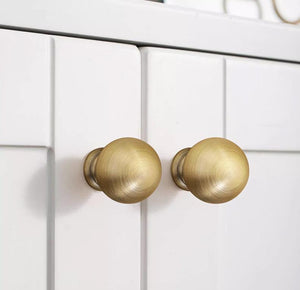 Solid Brass Round Cabinet Pulls & Knobs - Bronze Finish Hardware - view 10