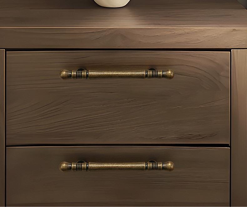 Alloy Vintage Cabinet Pulls & Knobs - Antique Bronze Finish Hardware - #6 - 128mm / 1pc