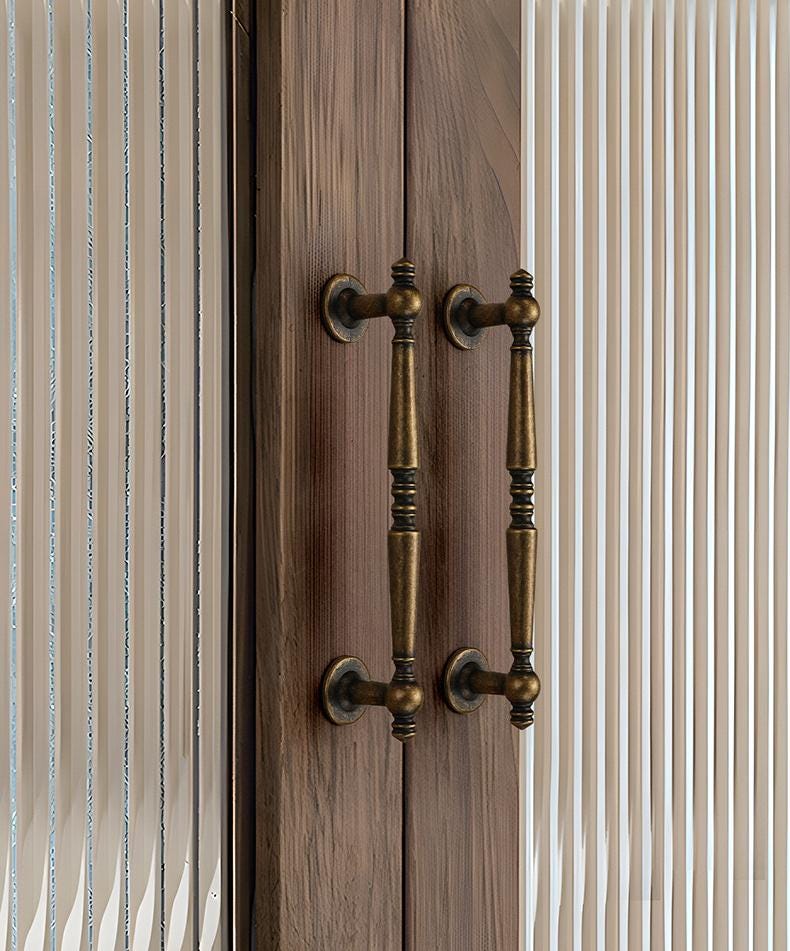 Alloy Vintage Cabinet Pulls & Knobs - Antique Bronze Finish Hardware - #6 - 192mm / 1pc