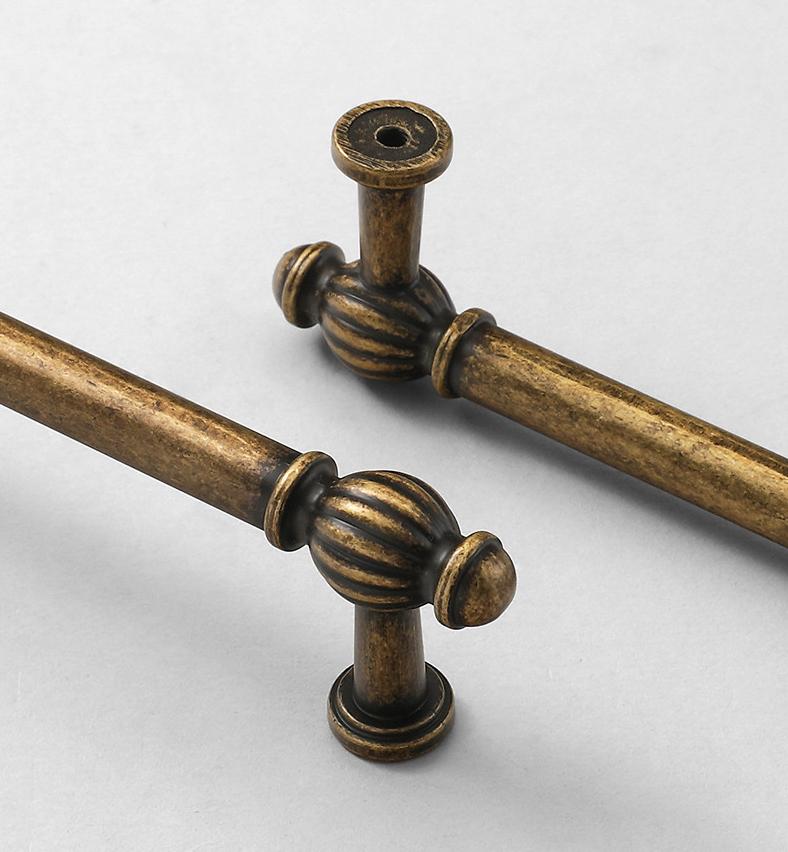 Alloy Vintage Cabinet Pulls & Knobs - Antique Bronze Finish Hardware - #6 - 96mm / 1pc