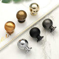 Alloy Neoclassical Cabinet Pulls & Knobs - Black Finish Hardware - Black / 1pc