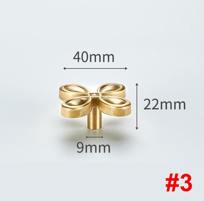 Solid Brass Butterfly Cabinet Knobs Modern Art Deco Drawer Pulls Designer Furniture Handles Kids Room Closet Dresser Decorative Handles