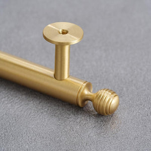 Solid Brass Geometric Cabinet Pulls & Knobs - Bronze Finish Hardware - #4 224mm Brass / 1pc
