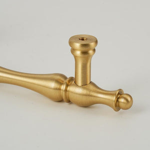 Solid Brass Art Deco Cabinet Pulls & Knobs - Gold Finish Hardware - #5 / 1pc