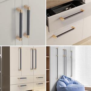 Alloy Wood Cabinet Pulls & Knobs - Silver Finish Furniture Hardware - 320mm Gray / 1pc