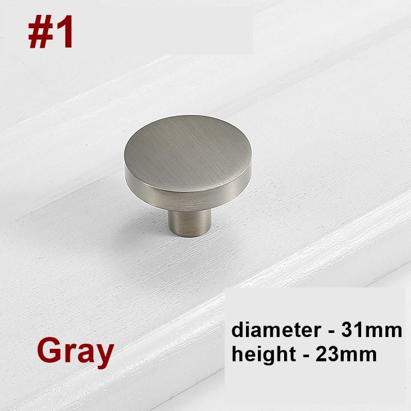 Modern Minimalist Metal Cabinet Handles Matte Gold Silver Drawer Pulls Sleek Alloy Furniture Hardware Contemporary Kitchen Closet Door Knobs