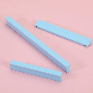 Alloy Geometric Cabinet Pulls & Knobs - Minimalist for Wardrobes - 800mm Yellow / 1pc
