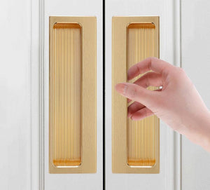 Alloy Recessed Flush Cabinet Pulls - Black Finish for DIY Projects - view 8