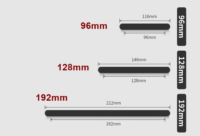 Modern Minimalist Rectangular Metal Cabinet Handles Black Gold Drawer Pulls Sleek Scandinavian Style Furniture Hardware Kitchen Closet Doors