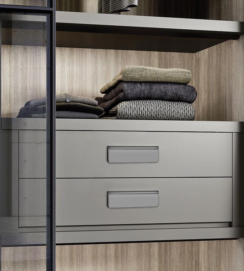 Alloy Minimalist Cabinet Pulls & Knobs - Brushed Gold Finish - view 7