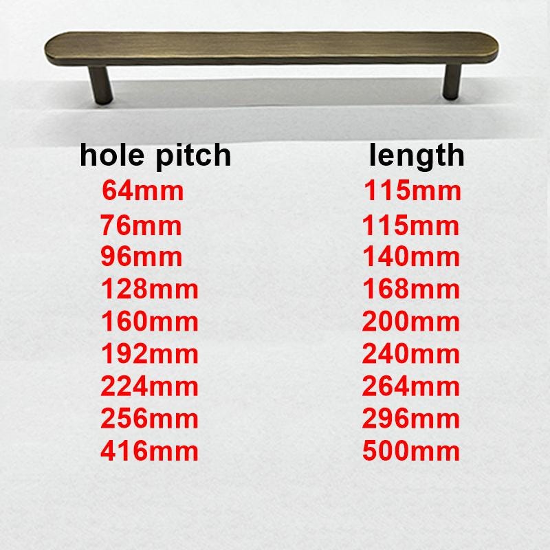 Solid Brass Minimalist Cabinet Handles and Round Knobs in Antique Bronze Finish for Modern Kitchen Drawers and Wardrobe Furniture