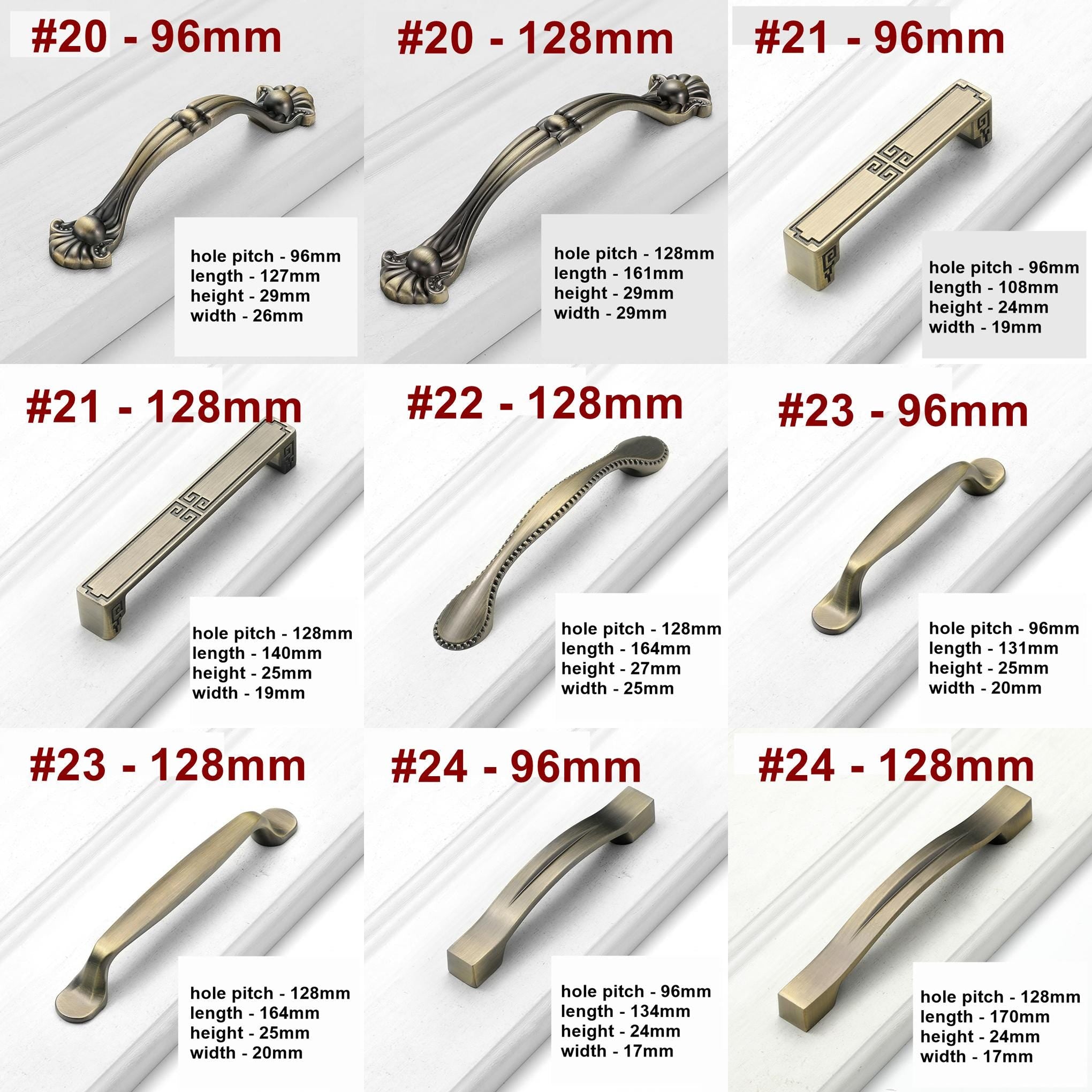 Alloy Art Deco Cabinet Pulls & Knobs - Furniture for Wardrobes - #6 / 1pc