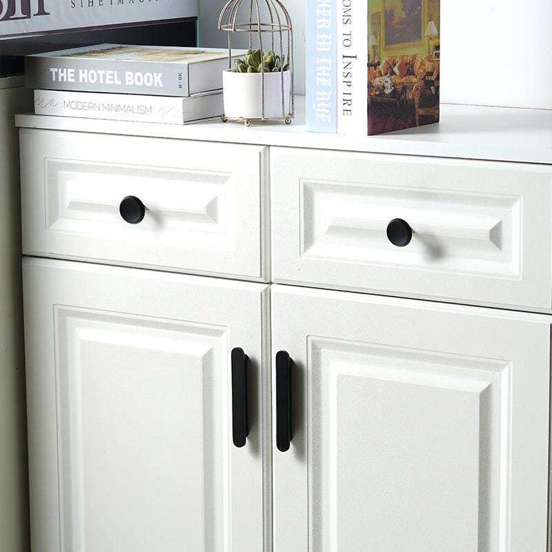 Matte Black Solid Brass Cabinet Handles Knobs Modern Minimalist Drawer Pulls for Kitchen Wardrobe Dresser Furniture Hardware