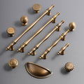 Solid Brass Vintage Cabinet Pulls & Knobs - Bronze Finish Hardware - #1 - 25mm / 1pc