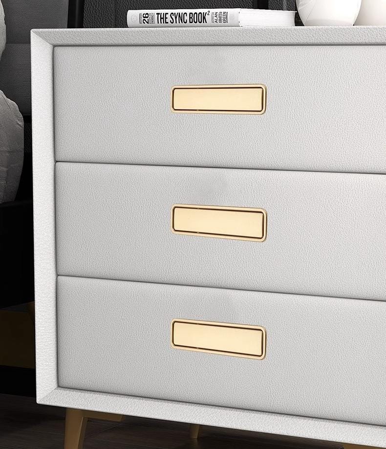 Modern Minimalist Rectangular Metal Cabinet Handles Matte Black Satin Gold Drawer Pulls Furniture Knobs Kitchen Wardrobe Door Hardware