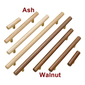 Wood Cabinet Pulls & Knobs - Minimalist Hardware for DIY Projects - 128mm Ash / 1pc