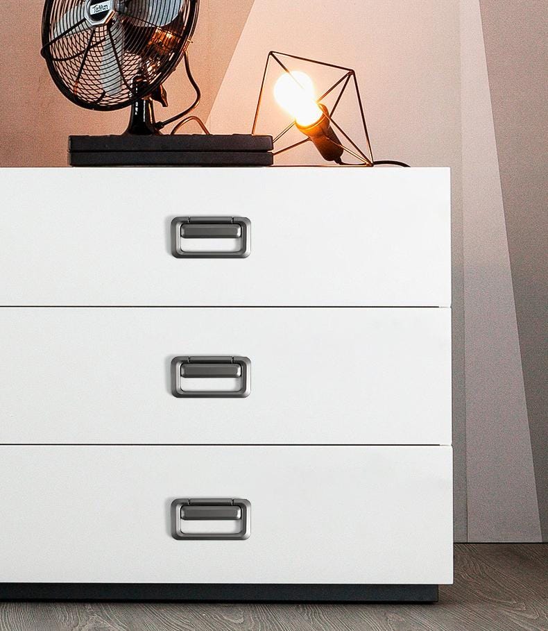 Modern Rectangle Drawer Pulls Minimalist Metal Cabinet Handles Contemporary Closet Knobs Metal Furniture Hardware Kitchen Wardrobe Dresser