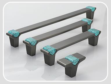 Modern Art Deco Drawer Pulls Minimalist Metal Cabinet Handles Industrial Kitchen Wardrobe Closet Dresser Knobs Turquoise Accent Furniture