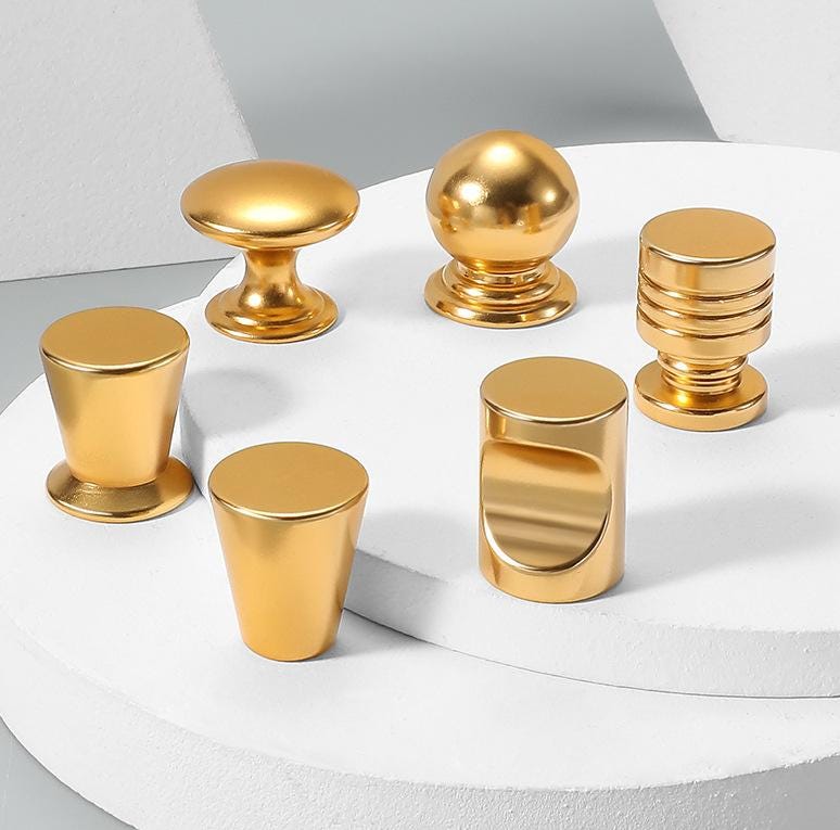 Modern Minimalist Metal Cabinet Knobs Scandinavian Drawer Pulls High Tech Handles Wardrobe Kitchen Dresser Closet Furniture Hardware