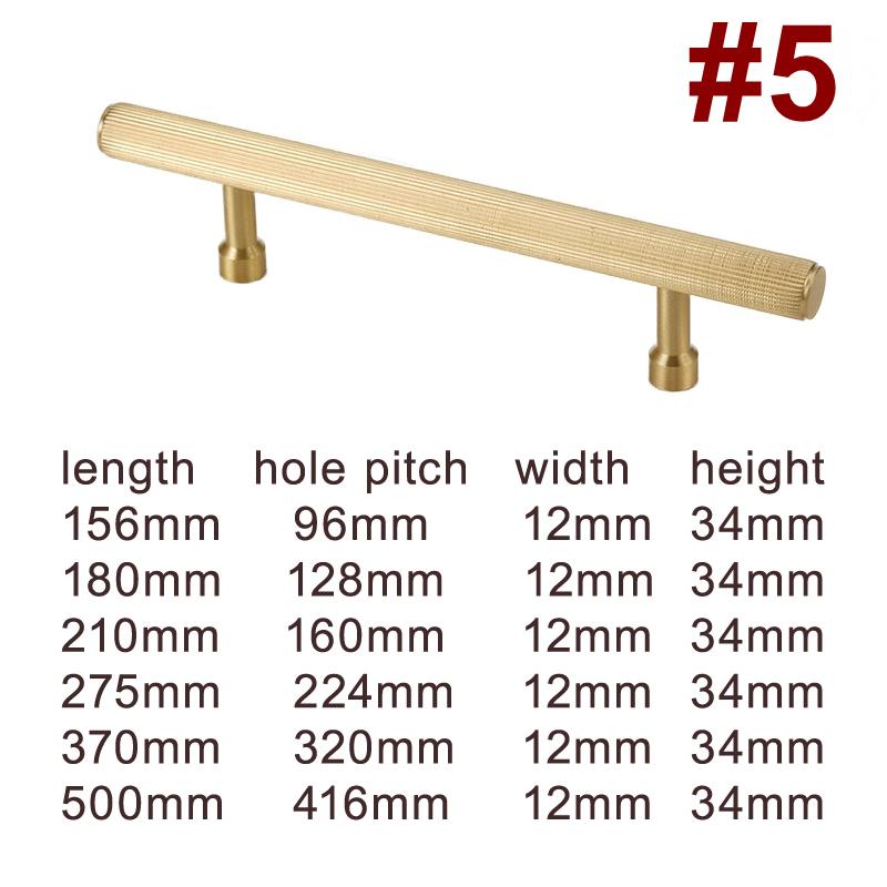 Solid Brass Cabinet Handles Knobs Ring Pulls Brushed Gold Furniture Hardware Kitchen Closet Drawer Modern Minimalist Interior Decor