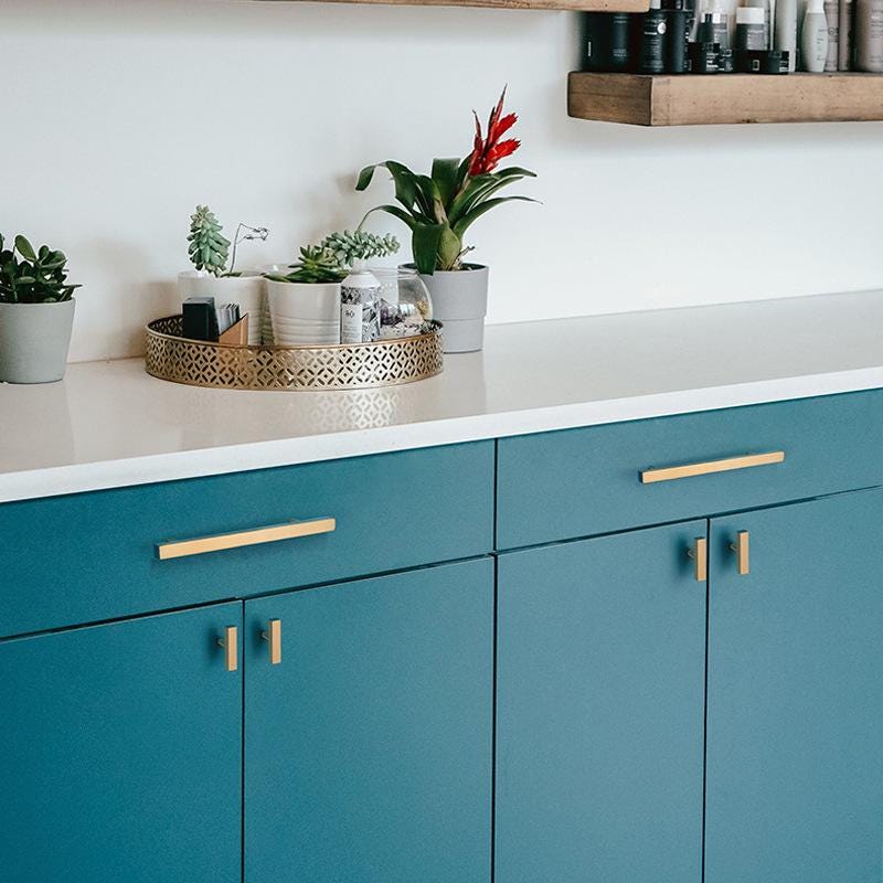 Solid Brass Square Drawer Handles Cabinet Pulls Dresser Knobs Furniture Hardware Kitchen Cupboard Wardrobe Minimalist Modern Gold Design