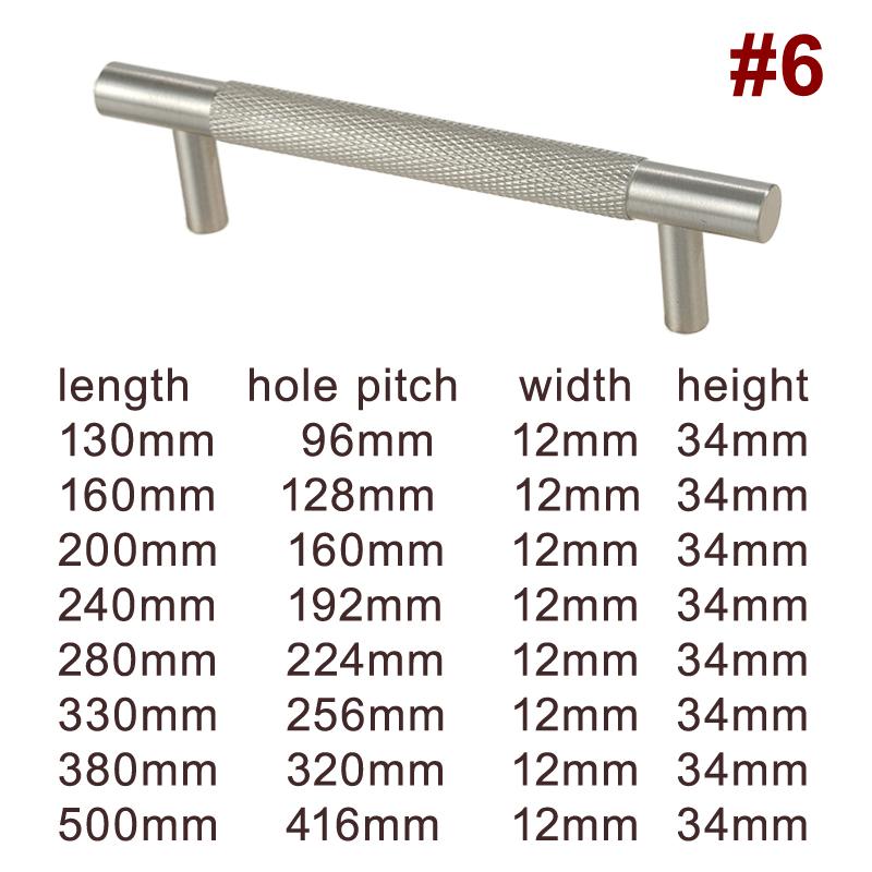 Solid Brass Knurled Texture Cabinet Handles Drawer Pulls Wardrobe Knobs Matte Nickel Finish Furniture Hardware Modern Industrial Style
