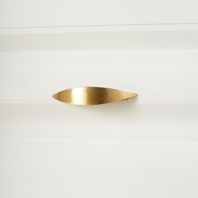 Solid Brass Vintage Cabinet Pulls & Knobs - Gold Finish Hardware - #6 - 128mm / 1pc