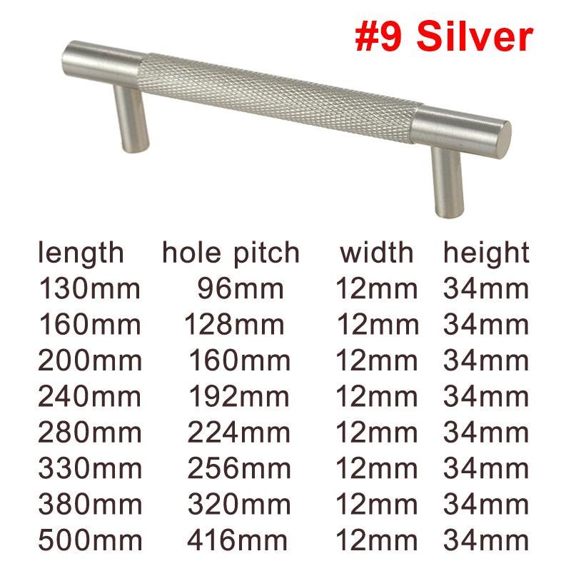 Knurled Solid Brass Cabinet Pulls Modern Industrial Handles for Dresser Drawer Closet Cupboard Kitchen Furniture Brass Black Chrome Hardware