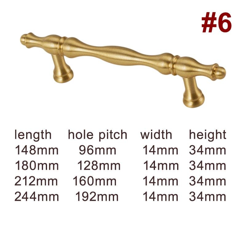 Classic Gold Solid Brass Cabinet Pulls and Knobs Set Elegant Brass Handles Drawer Cupboard Wardrobe Vintage Style Kitchen Furniture Hardware