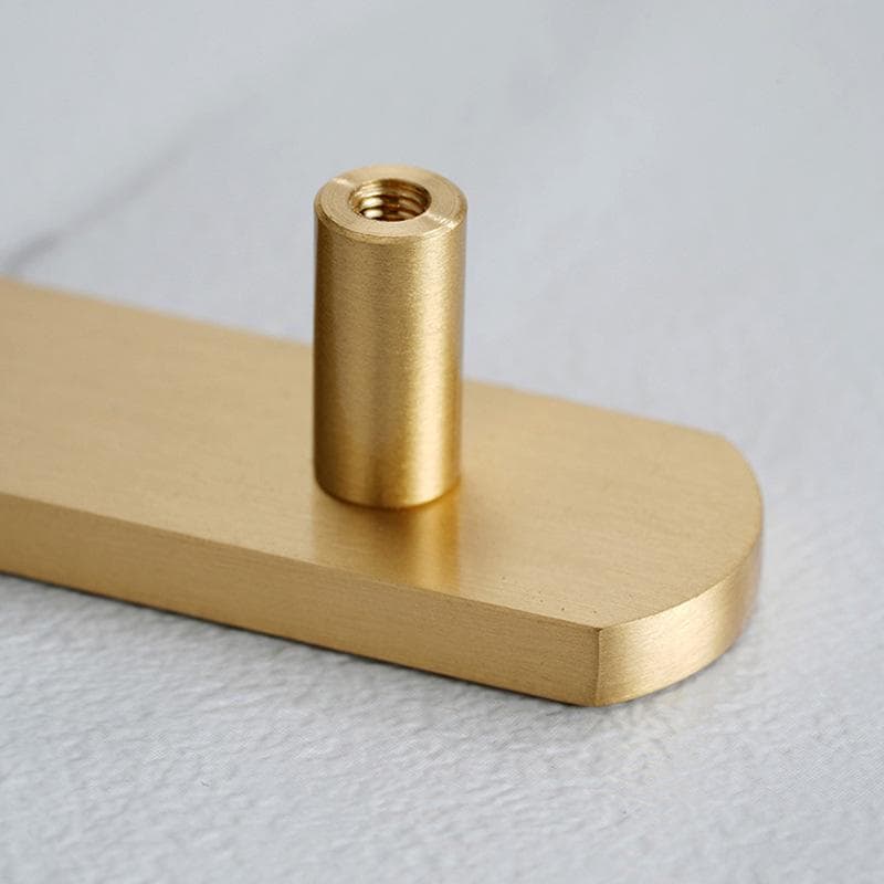Solid Brass Round Cabinet Pulls & Knobs - Brushed Gold Finish - #1 - 32mm / 1pc