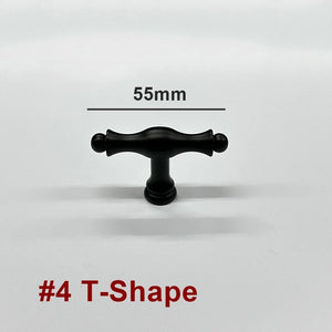 Solid Brass Vintage Cabinet Pulls & Knobs - Black Finish Hardware - #2 - 28mm / 1pc