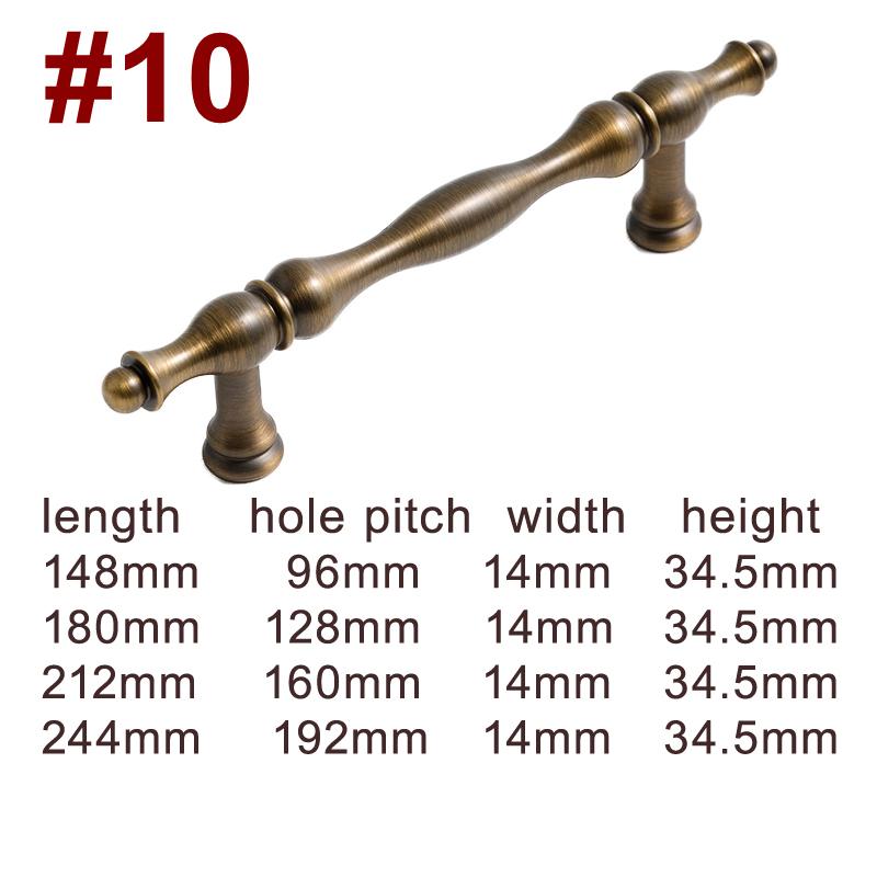 Solid Brass Vintage Cabinet Pulls & Knobs - Bronze Finish Hardware - #3 / 1pc