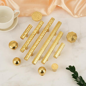 Solid Brass Vintage Cabinet Pulls & Knobs - Gold Finish Hardware - #1 / 1pc
