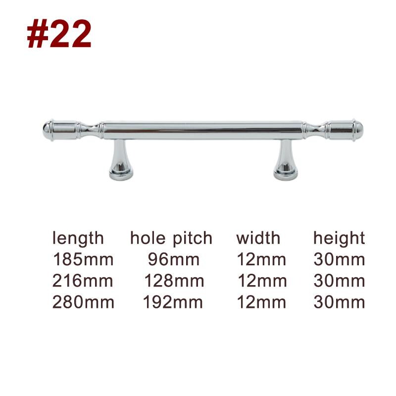Solid Brass Art Deco Cabinet Pulls & Knobs - Chrome Finish Hardware - #2 - 30mm / 1 pc