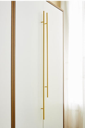 Solid Brass Art Deco Cabinet Pulls & Knobs - Gold Finish Hardware - #4 - 15mm / 1 pc