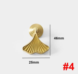 Solid Brass Butterfly Cabinet Pulls & Knobs - Gold Finish Hardware - view 7